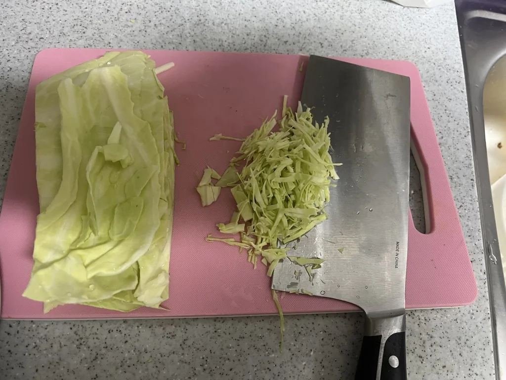 キャベツの下準備